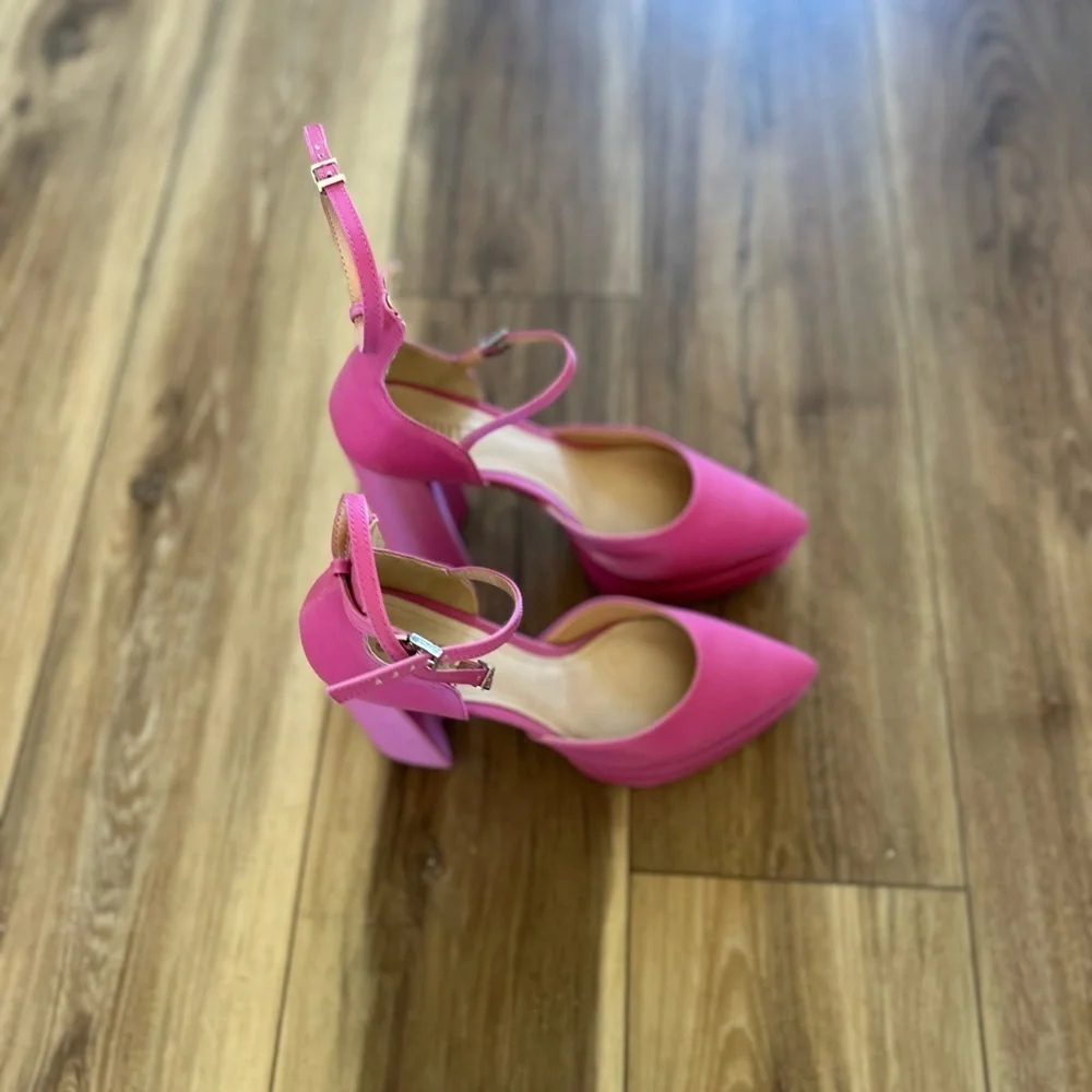 SCHUTZ womens elysee stacked platform high heels size 9B